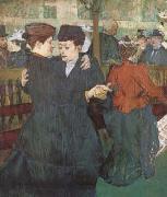 Henri de toulouse-lautrec Two Women Dancing at the Moulin Rouge (mk09) china oil painting reproduction